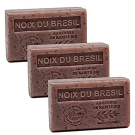 French Soap Set of 3 x 125g - Brazil Nut - Shea Butter - La Maison du Savon by Marseille