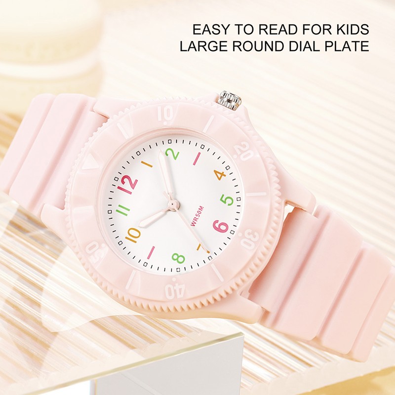 Kids Waterproof Watch Shockproof Fashion Adjustable Strap Kids Quartz Analog
