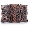 Fenrir Wolf Zoomorphic Kilt Belt Buckle - Color: Chocolate Bronze
