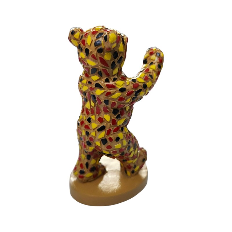 Berlin Bear Statue 10 cm - Polyresin in Mosaic Look,