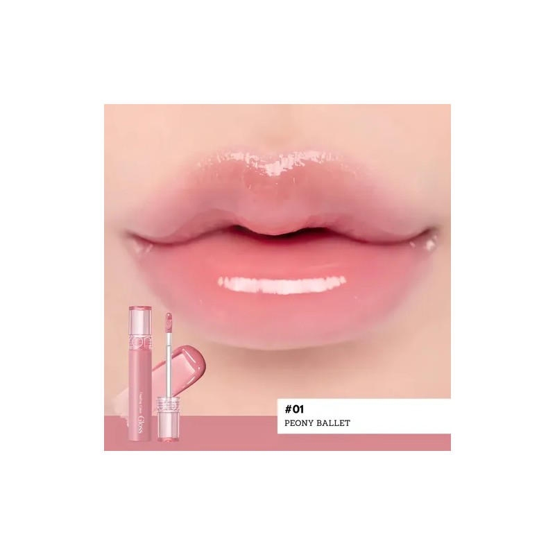 Brillo Labial Rom&nd Glasting Color Gloss para Volumen e Hidratación