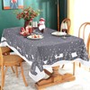 Yrendenge Christmas Tablecloth Grey Tablecloth Washable Outdoor Tablecloth Rectangular Waterproof