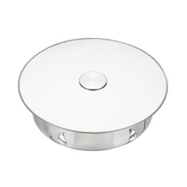 PATIKIL Chimney Hole Cap, 180mm(7.1 Inch) Adjustable Round Stainless Steel Flue Hole Cover Stove Pipe Cap Pipe Cover with Cap for Kitchen Balcony Sewer, Silver Tone