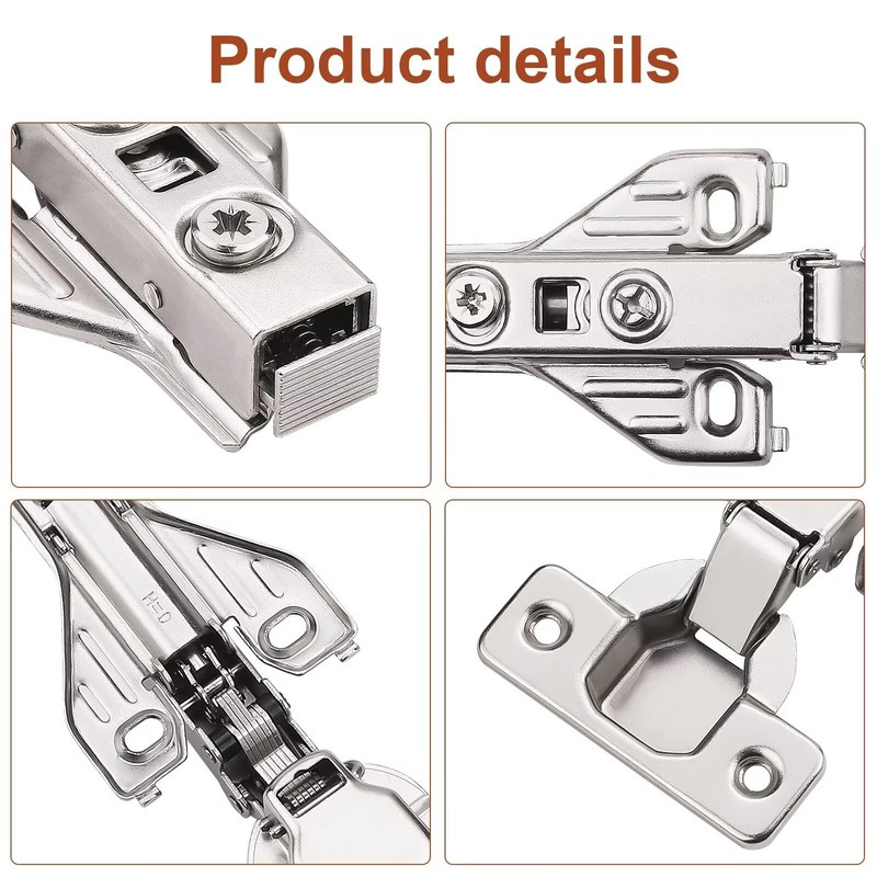 2 Pairs （4 Pack） Soft Close Kitchen Cabinet Door Hinges