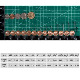 Dr.Fish 100 Pack Baitholder Fishing Hooks Walleye Rig Live Bait Hook High Carbon Steel Black Nickel Down-Turned Eye Surf Fishing Bass Crawler Harness #10