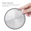 LEKEYE Shower Hair Catcher Drain Protector Strainer-Steel & Silicone 2