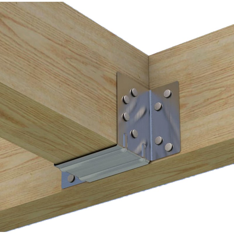 10x Mini Joist Hanger - 47mm 1.85" Timber to Timber