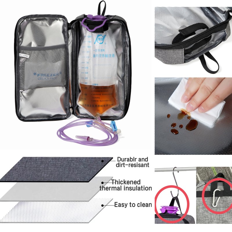 Feeding Tube Backpack for G J GJ Tube G tube
