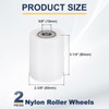 sourcing map 2Pcs Nylon Roller Wheel with Bearings, 5/8" Bore