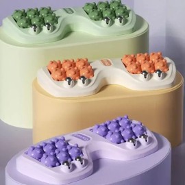 사무실 소파 공부 책상 의자 발바닥 지압 마사지 발판 Office Sofa Study Desk Chair Foot Massage Mat [Color Random]
