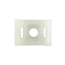 100pk Cable Tie Screw Mount Base 17.8x12.7x8.2mm - Natural