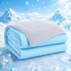 Seyfote Summer Cooling Comforter King Size, Blue & Gray, 90