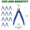 Keadic 12Pcs 5" Wire Cutters with Internal Spring and Soft