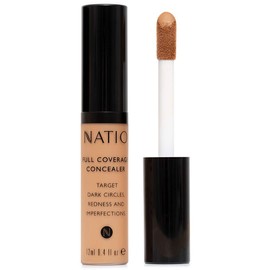 Natio Australia Full Coverage Concealer Dark Medium 12ml - Concealer for Brightening Under Eyes & Blemishes - Conceals, Corrects, Covers - Vegan Friendly