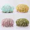 Gorro de Ducha Mujer 4 Piezas, Gorros para Regadera, Gorros