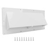 RV Exhaust Vent Cover White Range Hood Sidewall Vent Cover