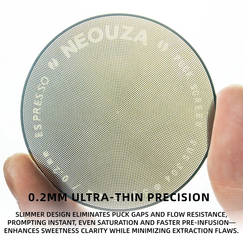 NEOUZA 53.5mm Espresso Puck Screen, 0.2mm Ultra Thin Coffee Filter,