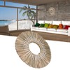 Wall Mirror Make Up Tapestry Decorative Grass Woven Round Hanging