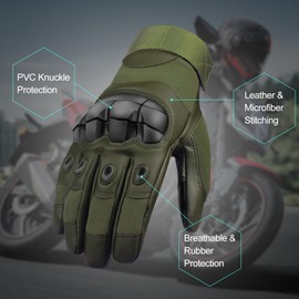 gzerma Motorcycle Gloves Men's Tactical Gloves Touchscreen Military Tactical Gloves Breathable Cycling Gloves for Hiking, Hunting, Airsoft, Military, Paintball