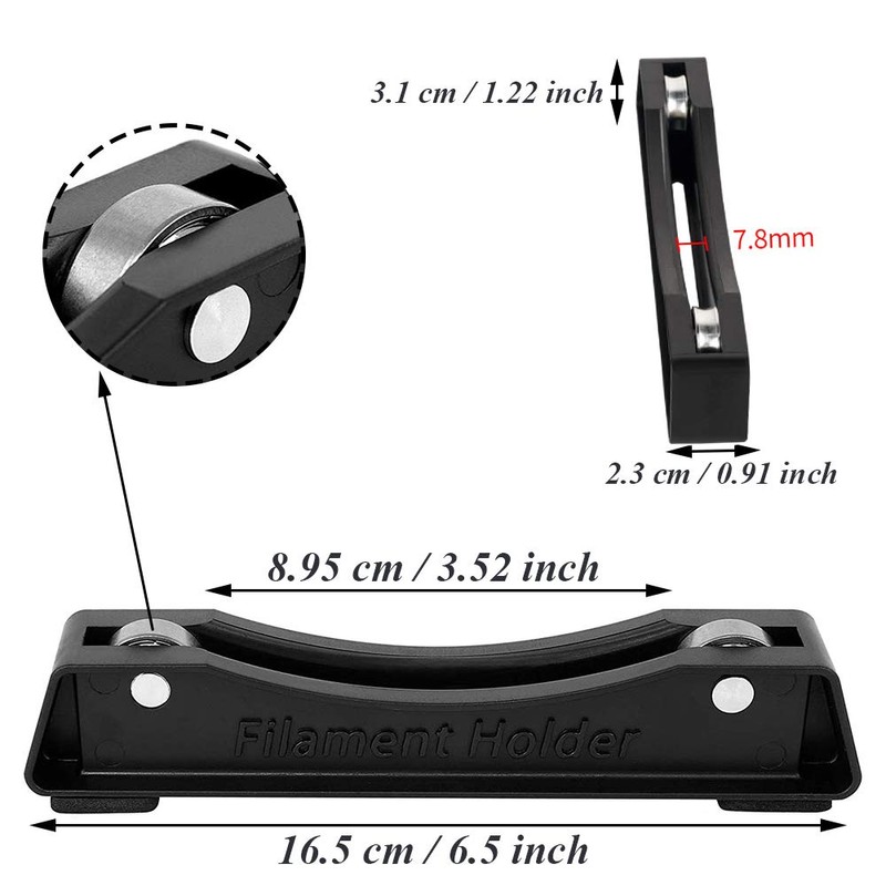 Pack of 2 3D Printer Filament Holder, Filament Spool Holder