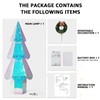Prismatic Small LED Lighted Christmas Tree Decor,Twinkling Christmas Tree 8