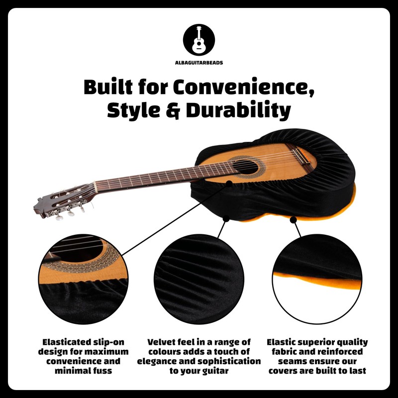 Alba GB Dust Cover - Black Protective Cover for Classical