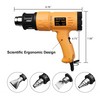 SEEKONE Heat Gun 1800W 122℉-1202℉ with 4 Nozzles for Paint