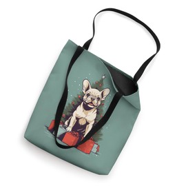 Christmas Tree, ornaments and Cute Frenchie Santa Christmas Tote Bag
