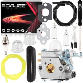 SOAJEE WS2200 Carburetor for Craftsman Sears WC210 WC2200 WS210 B2000 B210 B2200 HT110 HT2200 P210 P2100 SE2200 25cc 27cc String Trimmer CMXGTAMD25CC 41AD25CC793 CMXGTAMD25SC 41AD25SC793 CMXGTAMDCS25