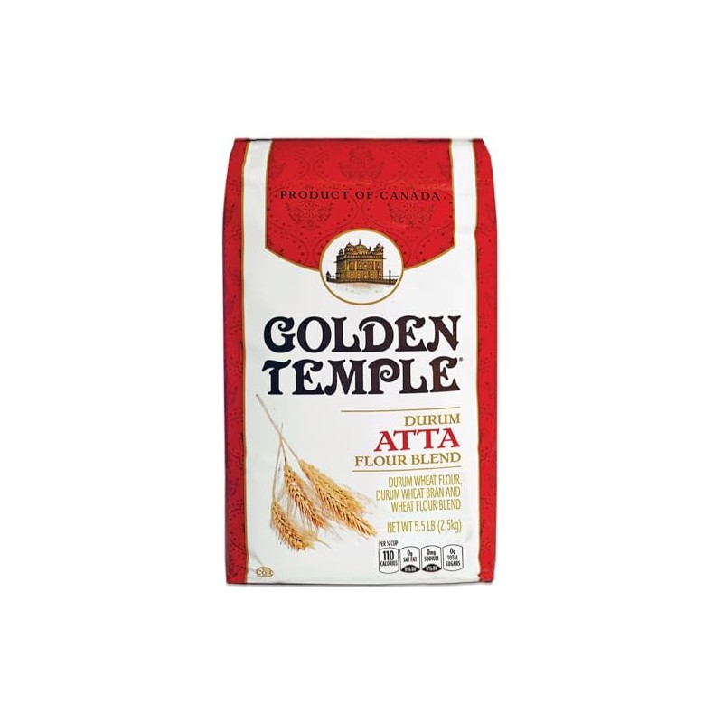 Golden Temple - Durum Atta Flour, 5.5 Pound (2.5 kg)