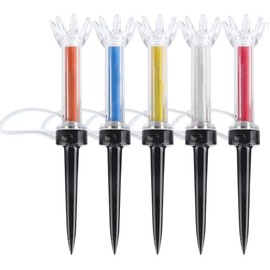 Plastic+Magnet 90mm 5 PCS Plastic Golf Tee, 5PCS Golf Accessory, Convenient to Use Practice Sports for Leisure Golf Training(79mm)