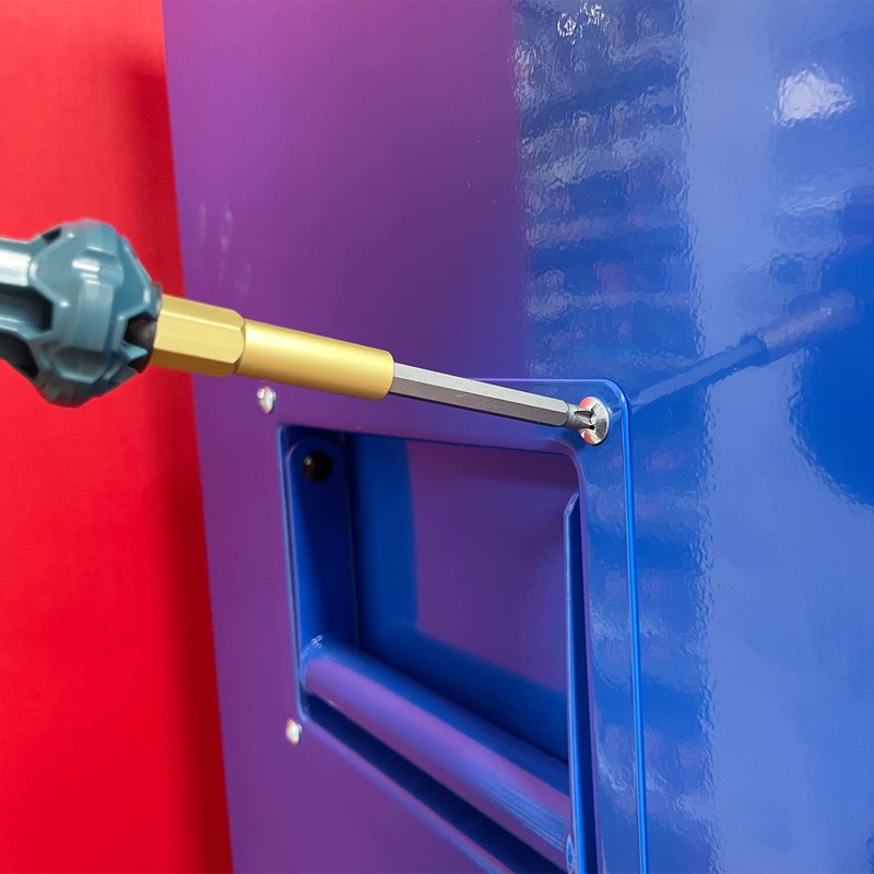 multi-bit screwdriver with six 3inch bits