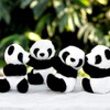 SUSHAFEN 6Pcs Finger Panda Plush Panda Clips Curtain Holder Stand