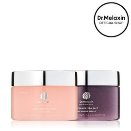 [Dr.Melaxin] Guerande Sea Salt Perfume Body Scrub | Gentle Exfoliation, Skin Barrier Protection | Korean Cosmetics:_Coral Rose 1EA + Amber&Vanilla 1EA
