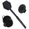 Cepillo de ducha extensible con mango largo，cepillo de silicona