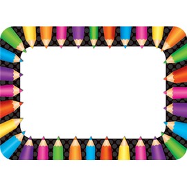 Teacher Created Resources Colored Pencils Name Tags (5513)