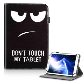 UrbanX 7-8 Inch Universal Tablet Case, Protective Cover StFolio Case for Celkon CT 7 7 8 Inch, with 360 Degree Rotatable Kickstand, Multiple Viewing Angles Stylus Holder - I See You