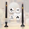 IMAGE Upgraded Flameless Taper Candles, 6-Pack Remote Control Timer Flickering