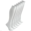 Bonjour® Six pairs of Ladies Cotton Knee High socks (White)
