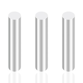 iMeistek Aluminium Round Rods, 12 mm Diameter, 100 mm Length Round Rods Made of Solid Aluminium for RC Cars Models, Industrial Machines, DIY Crafts (Pack of 3)