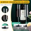 Lauwell Champagne Flutes Goblets Plastic Acrylic Wine Toasting Goblets Crystal