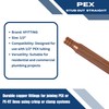 XFITTING 1/2 in Pex Stub Out Elbow with Flange, 3-1/2