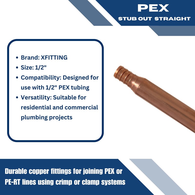 XFITTING 1/2 in Pex Stub Out Elbow with Flange, 3-1/2