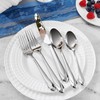 KEAWELL Premium Astra Flatware Set, 45-Piece Silverware Set for 8,