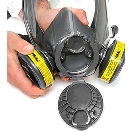 Moldex 9000 Series Reuasble Full Face Respirator/Mask with 7003 Organic Vapor/Acid Gas Cartridge (1 Each) (Medium)