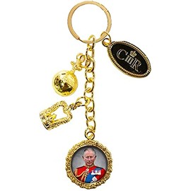 evelay King Charles Coronation Charm Crown Keyring Collectors Souvenir Commemorative Memorabilia Gift