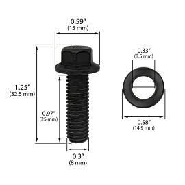 Automotive Authority LLC Pressure Plate Clutch Cover Bolt Kit Replacement for Honda 2.0, 2.3L - DOHC