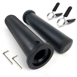 Rexhubro Olympic Adapter Sleeve 8"(2 PCS),Converts 1" Standard Weight Plate Posts to 2" Olympic Weight Plate Posts,Heavy Duty Nylon and Removable end Cap (8 inch)