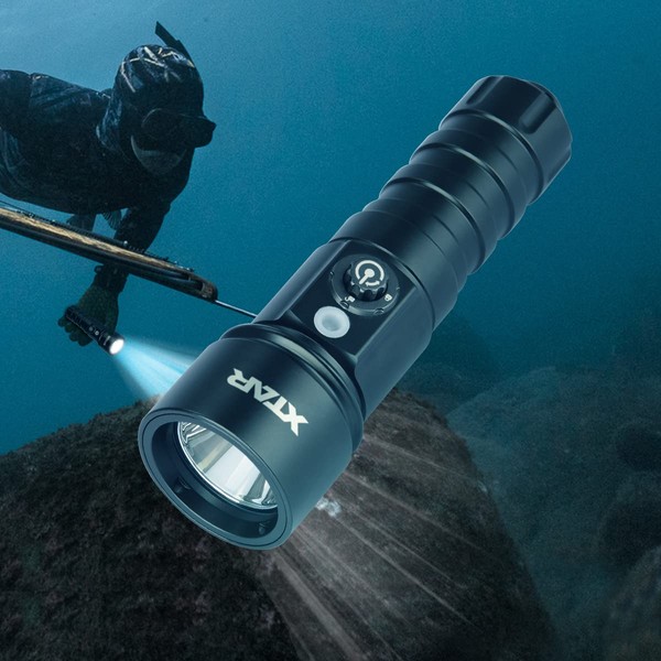 XTAR D26 Diving Light LED Light Underwater Flashlight 1100LM Brightness IPX8 Waterproof (D26 1100 Flashlight)