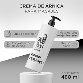 Crema de Masaje rnica  Masajes Relajantes - Textura Suave y de Rpida Absorcin  Cuidado Corporal Diario para Deportistas - Ideal para Uso Teraputico y 
